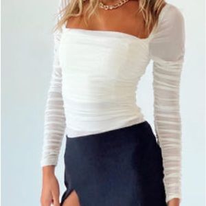 New With Tag Princess Polly Delaney Bodysuit white